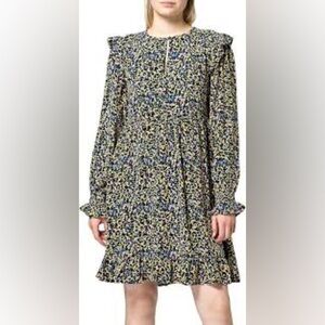 Scotch & Soda Multicolor Long Sleeve Ruffle Dress Sz XS
